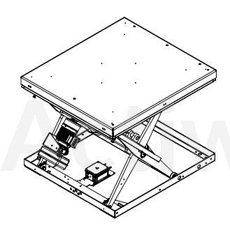 TE500 Table élévatrice 500kg - 850x650 mm - course 500 mm