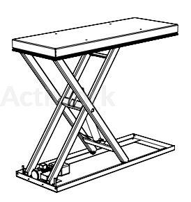 TE500 Table élévatrice 500kg - 2250x800 mm - course 1600 mm